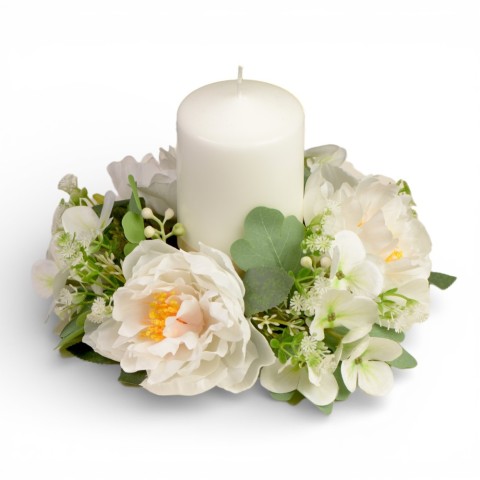 GIROCANDELA PEONIA D25 BIANCO